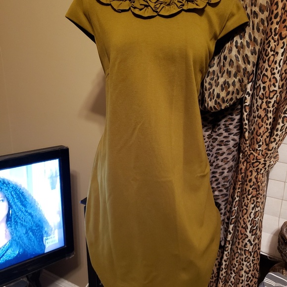 Ruffle top sheath dress - Picture 1 of 4